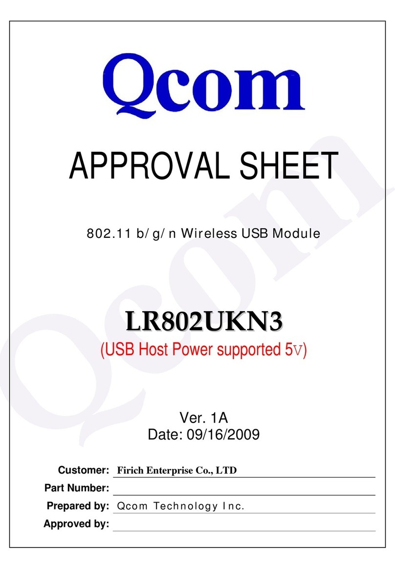Qcom LR802UKN3 Manuel utilisateur