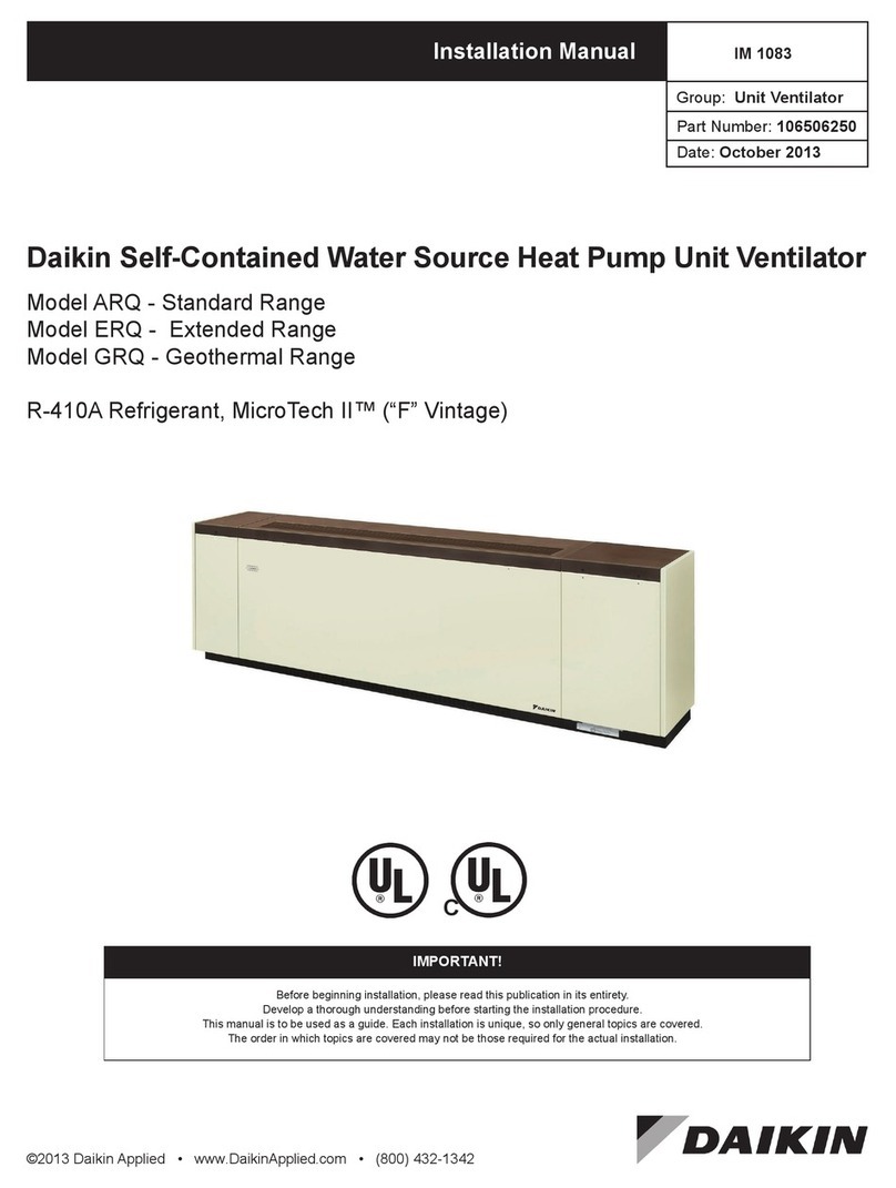 Daikin ARQ Manuel utilisateur