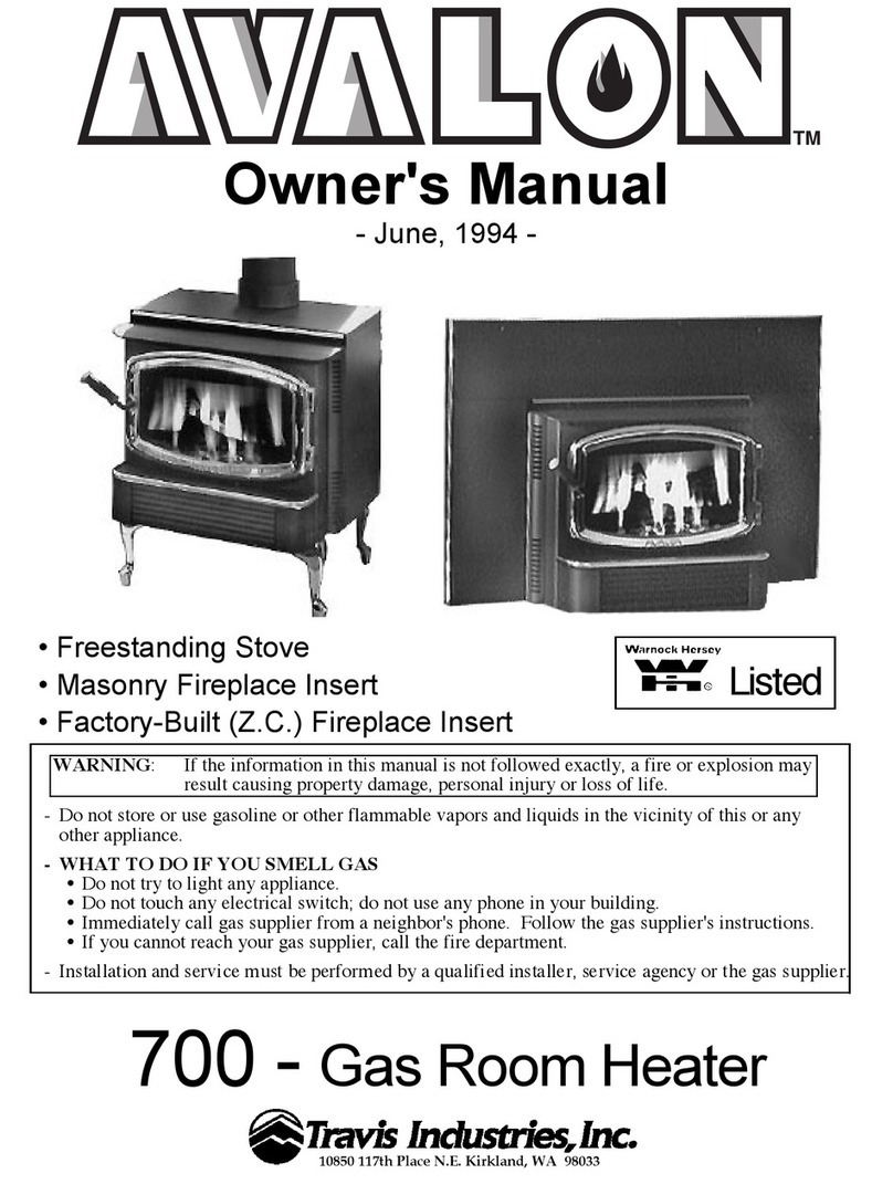 Avalon 700 B-Vent Manuel utilisateur