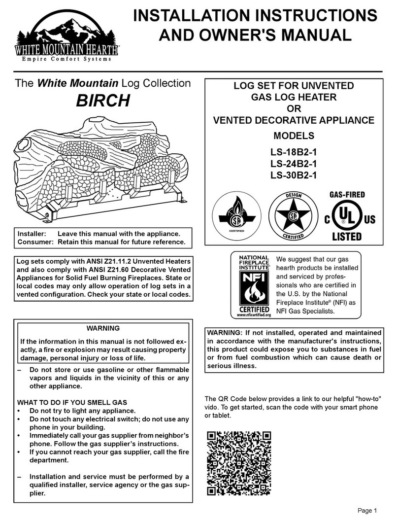 White Mountain Hearth LS-18B2-1 Instructions d'installation