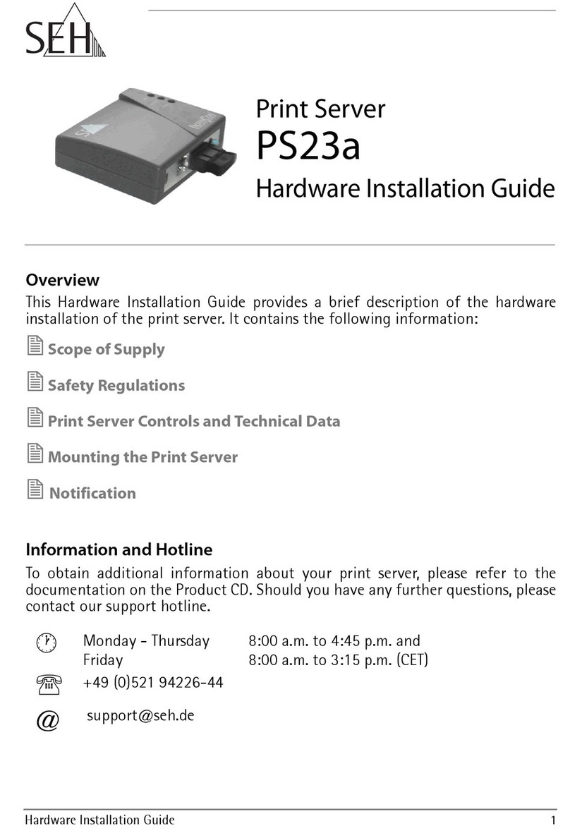 SEH PS23a Manuel utilisateur