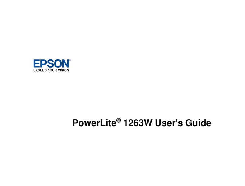 Epson PowerLite 1263 Manuel utilisateur