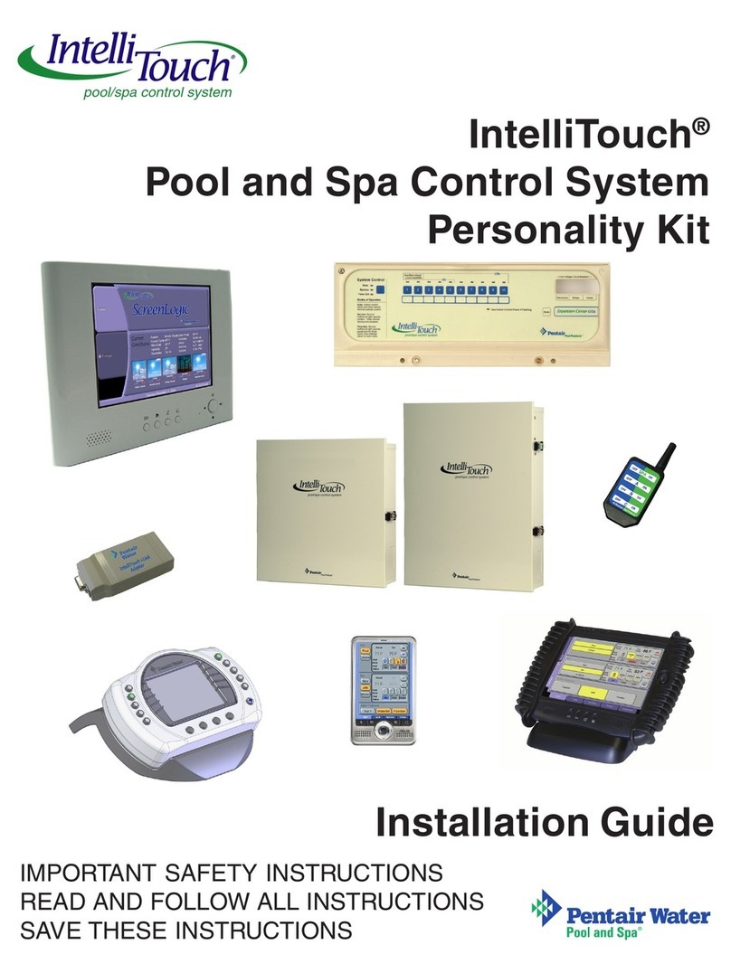 Intellitouch Pool and Spa Control System Manuel utilisateur Intellitouch Pool and Spa Control System Manuel utilisateur