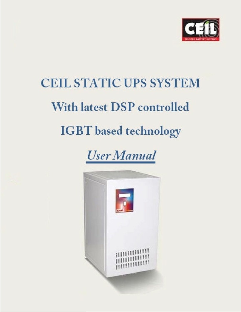 Ceil Static UPS System Manuel utilisateur