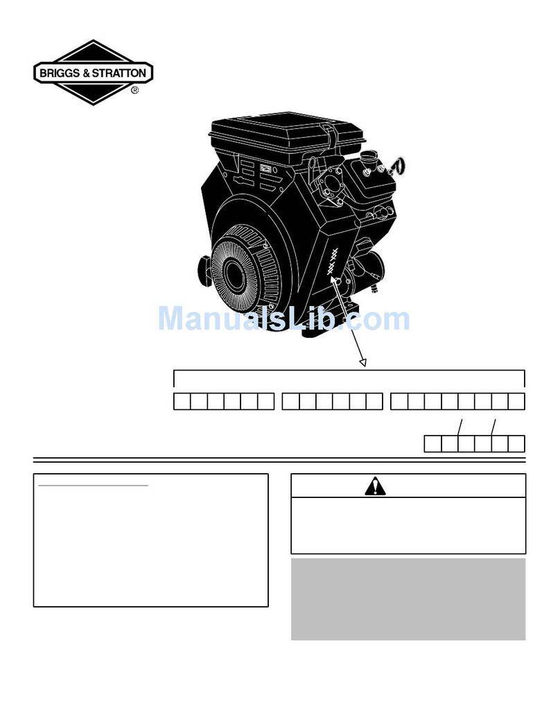 Briggs & Stratton Vanguard 290000 Manuel d'installation et d'exploitation