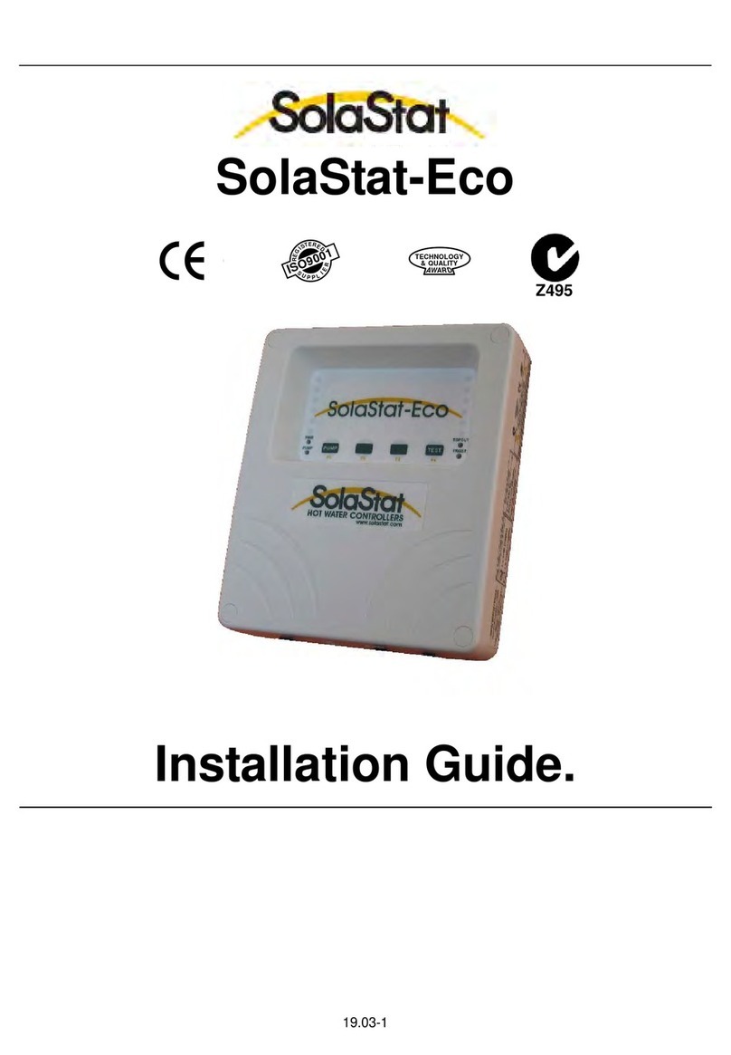 Alpha Solar SolaStat-Eco Manuel utilisateur
