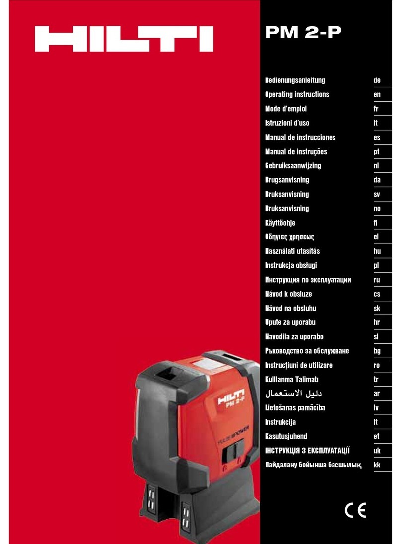 Hilti PM 2-P Manuel utilisateur