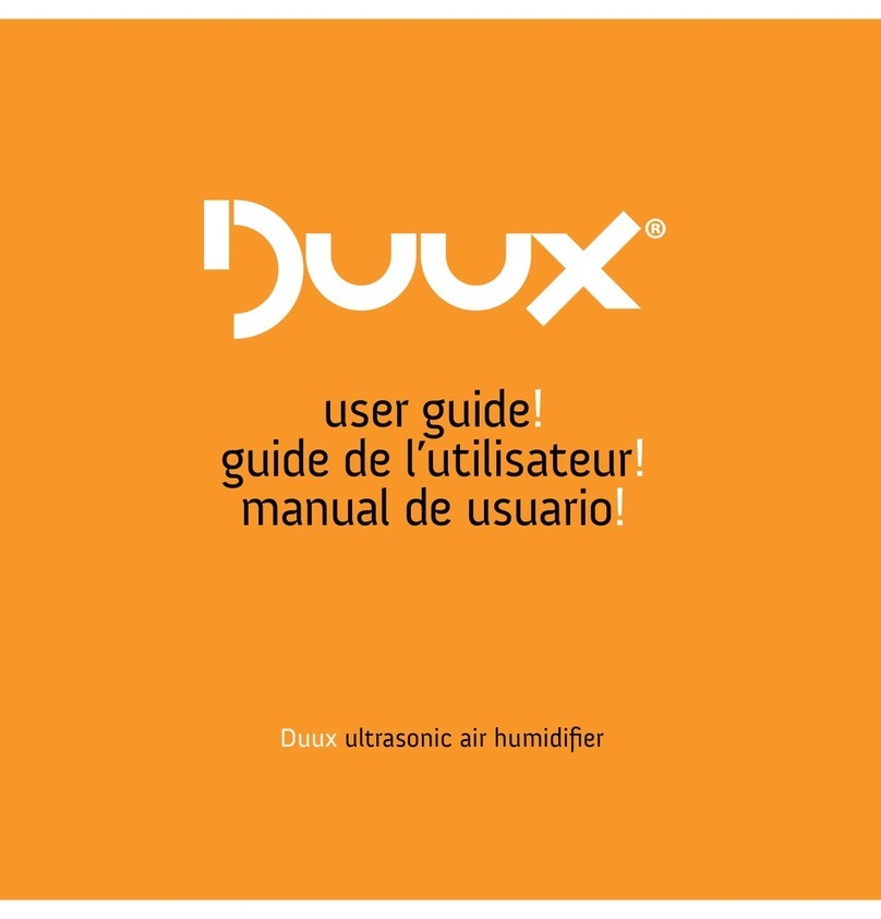 Duux Air Humidifier Manuel utilisateur