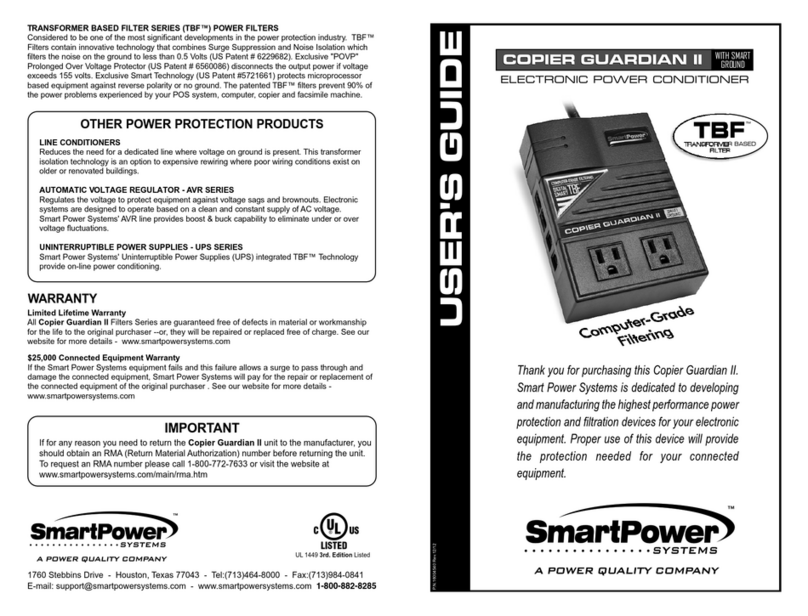 Smart power COPIER GUARDIAN II Manuel utilisateur