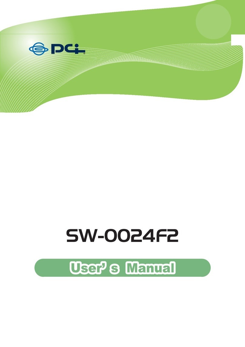 PCI SW-0024f2 Manuel utilisateur PCI SW-0024f2 Manuel utilisateur