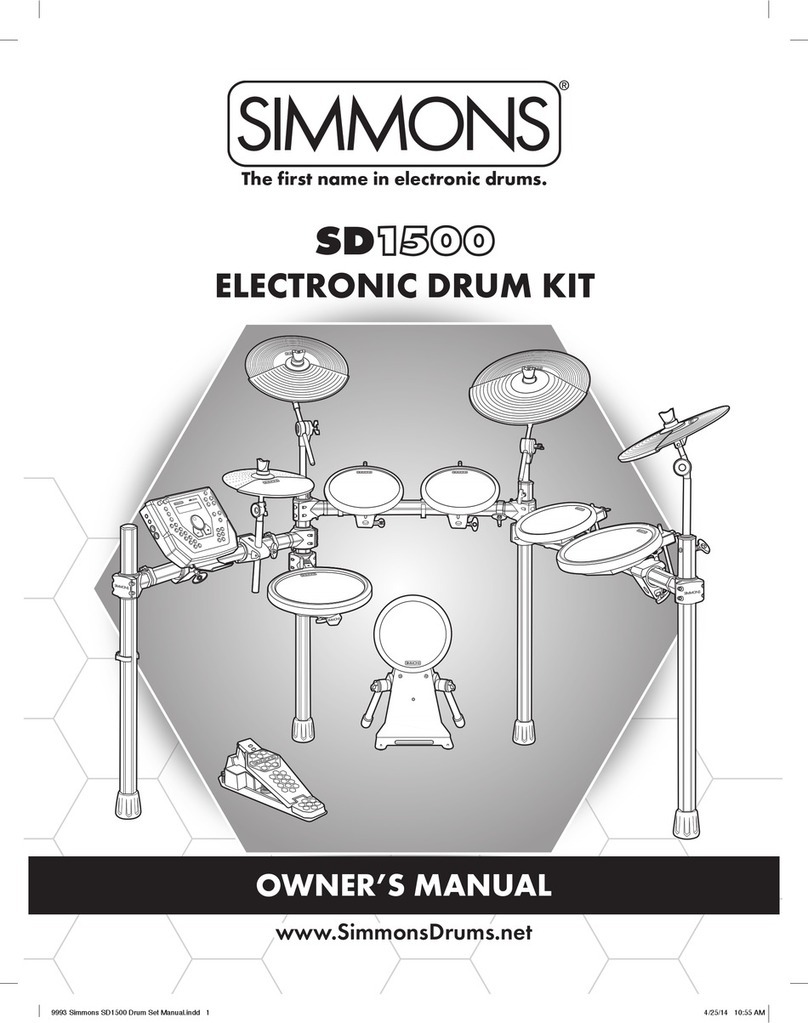 Simmons SD1500 Manuel utilisateur