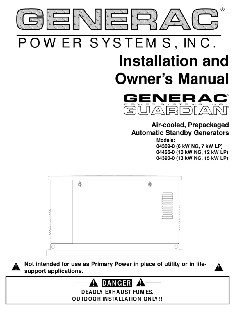 Generac Power Systems 04389-0 Instructions d'installation
