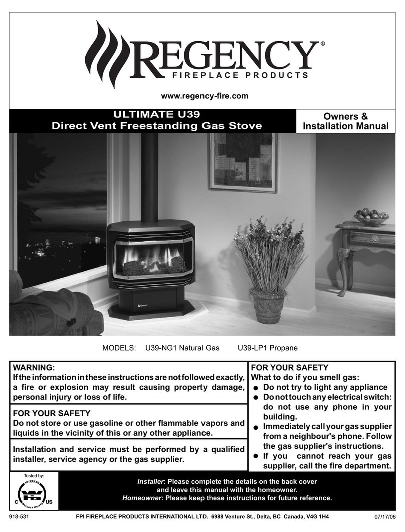 Regency Ultimate U39 Guide de démarrage rapide