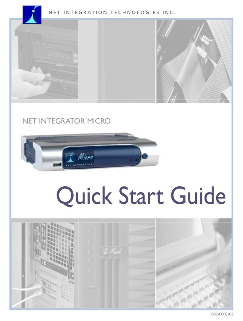 NET INTEGRATION MICRO Manuel utilisateur