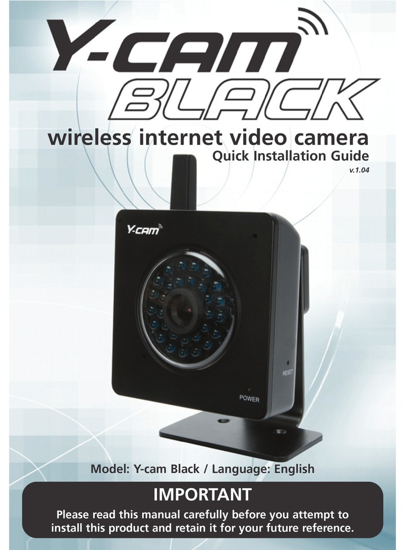 Y-cam Black Manuel utilisateur