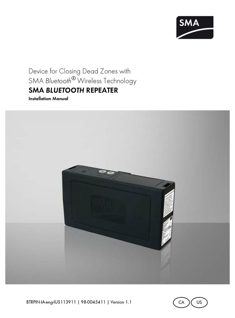 SMA BLUETOOTH REPEATER Manuel utilisateur