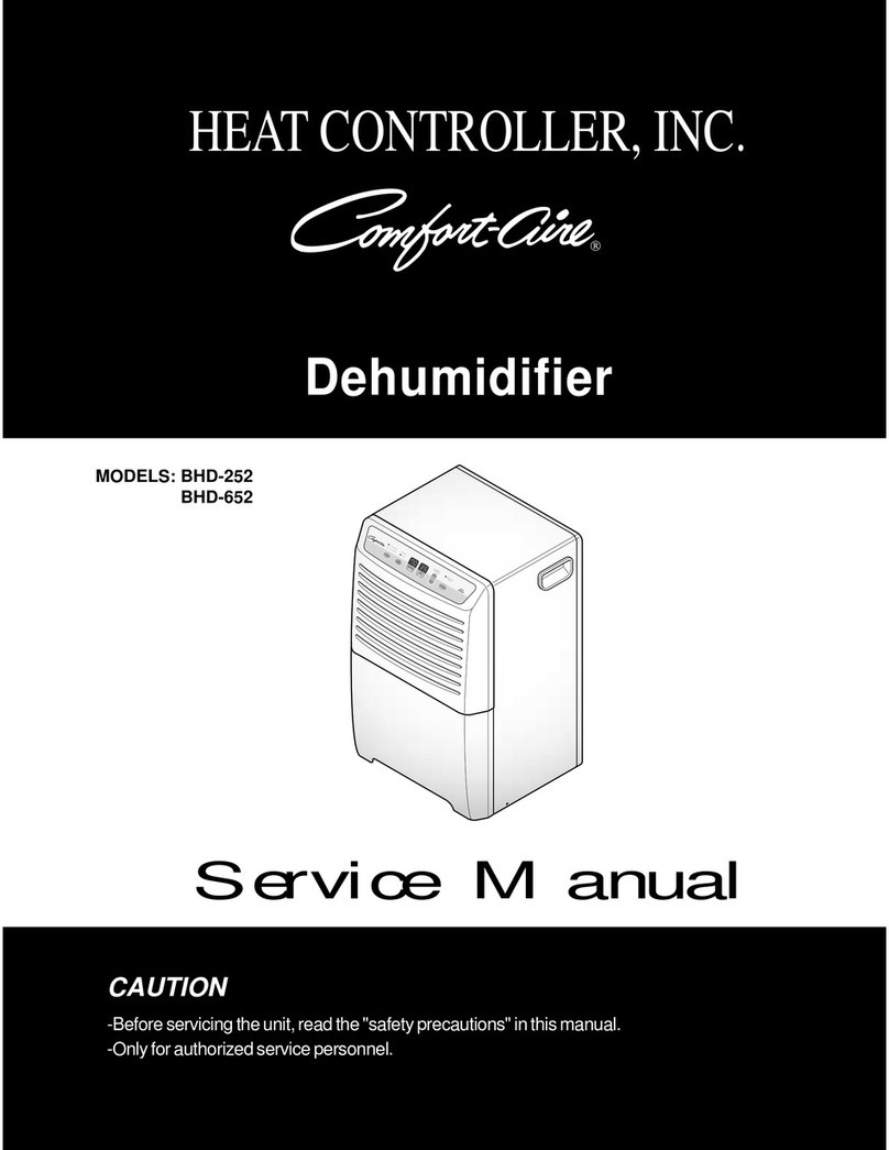 Heat Controller Comfort-Aire BHD-252 Manuel utilisateur