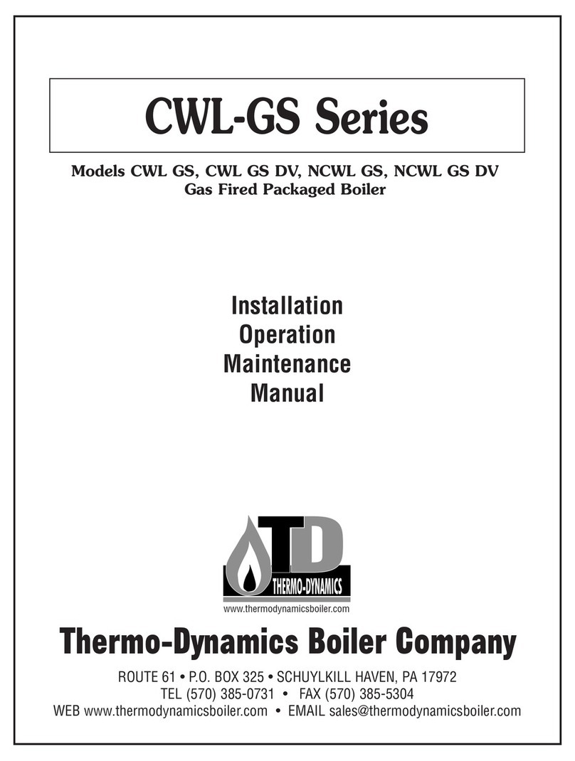 Thermo Dynamics CWL GS Manuel d'instructions Thermo Dynamics CWL GS Manuel d'instructions