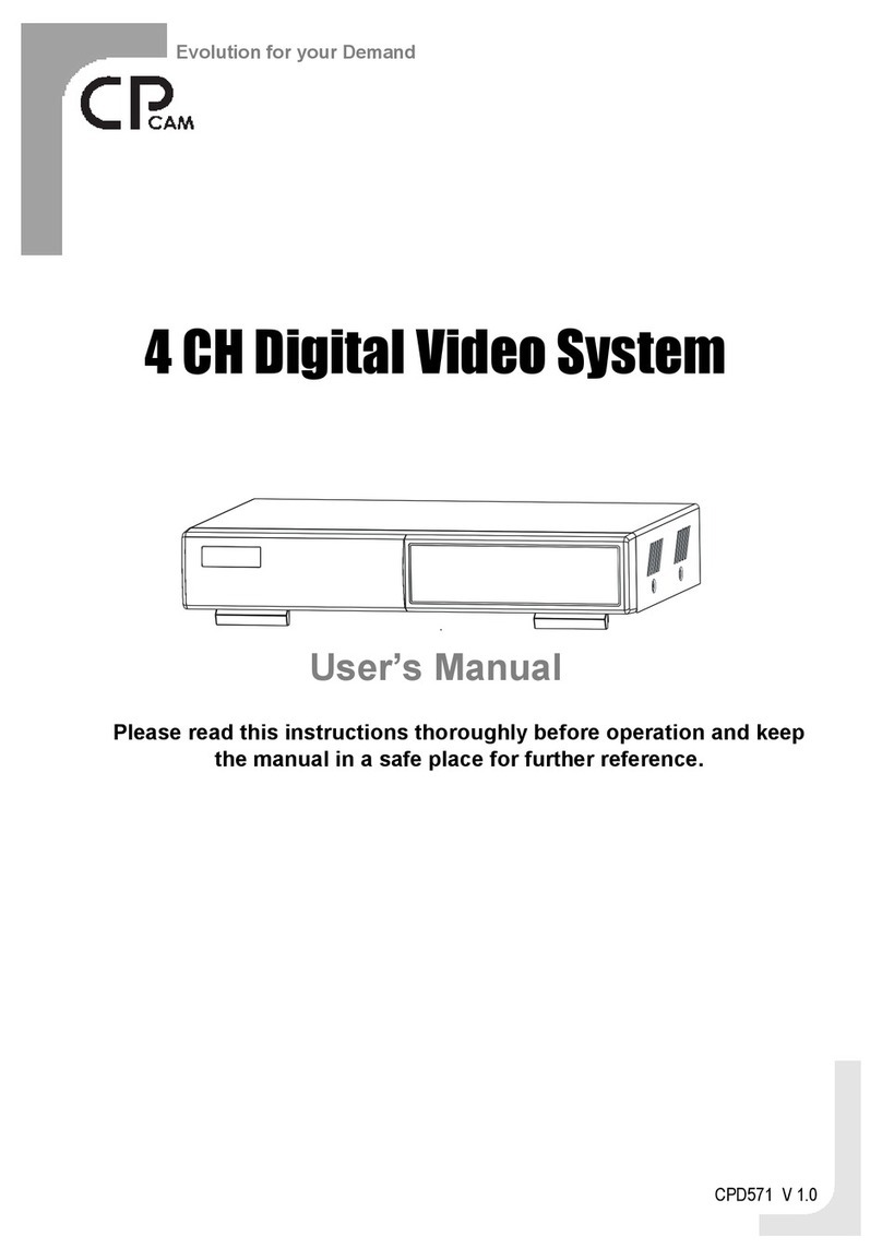 CPcam 4 CH Digital Video System Manuel utilisateur