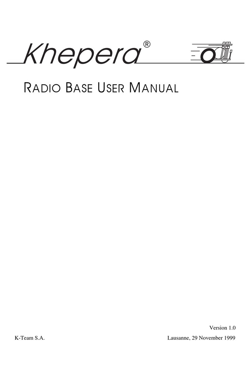 Khepera Radio Base Manuel utilisateur