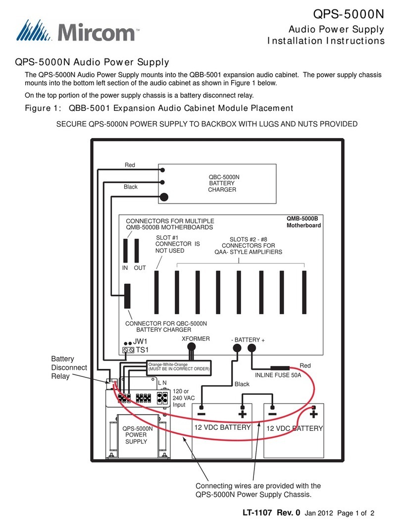 Mircom QPS-5000N Manuel utilisateur