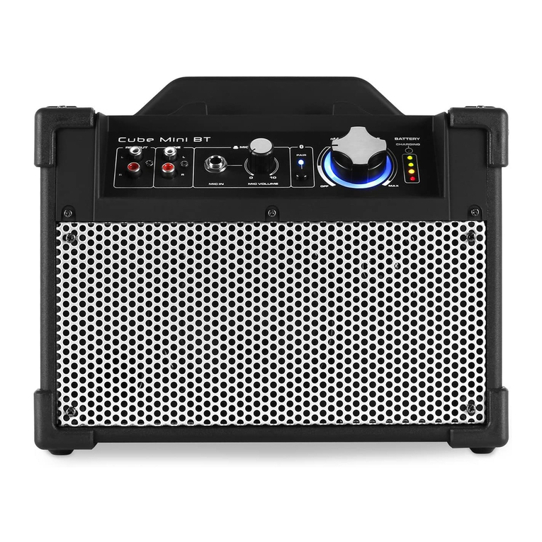DJ-Tech Cube MINI BT Manuel utilisateur DJ-Tech Cube MINI BT Manuel utilisateur