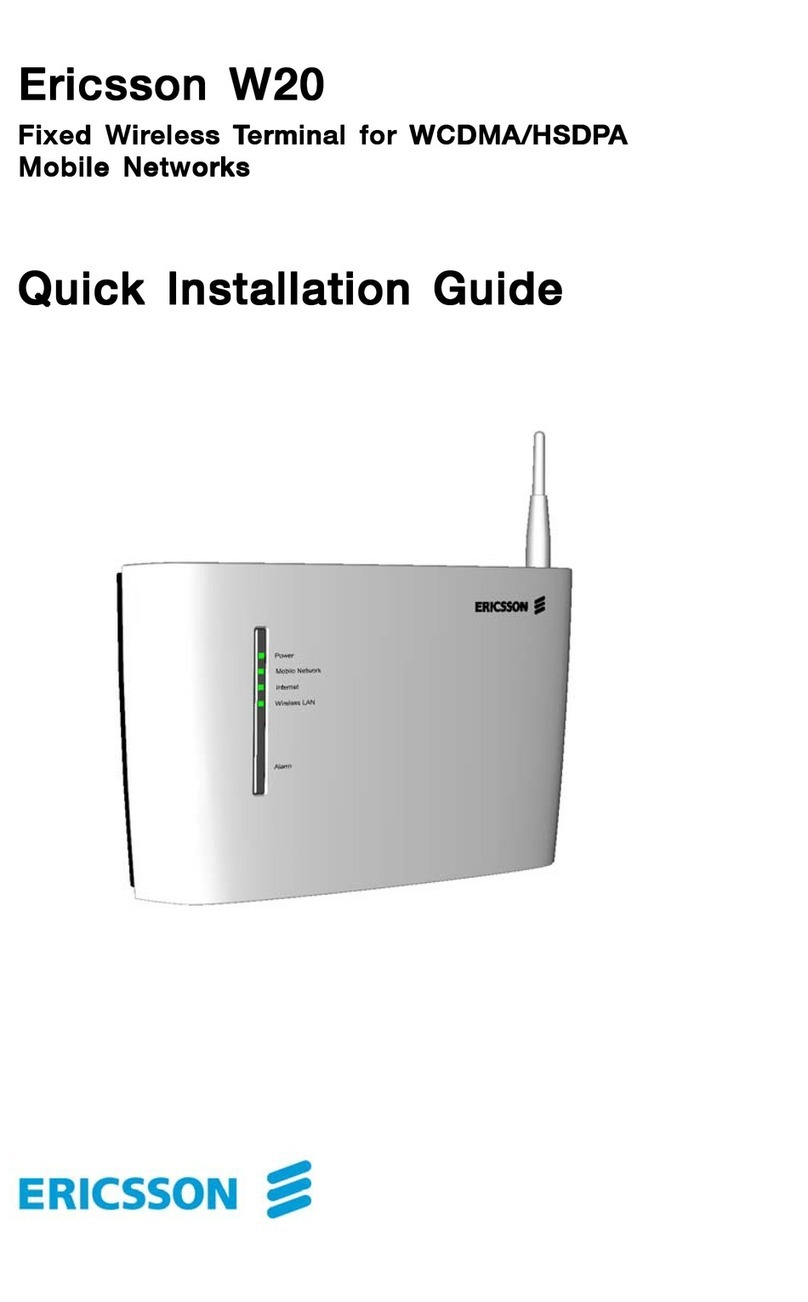 Ericsson W20 Manuel utilisateur