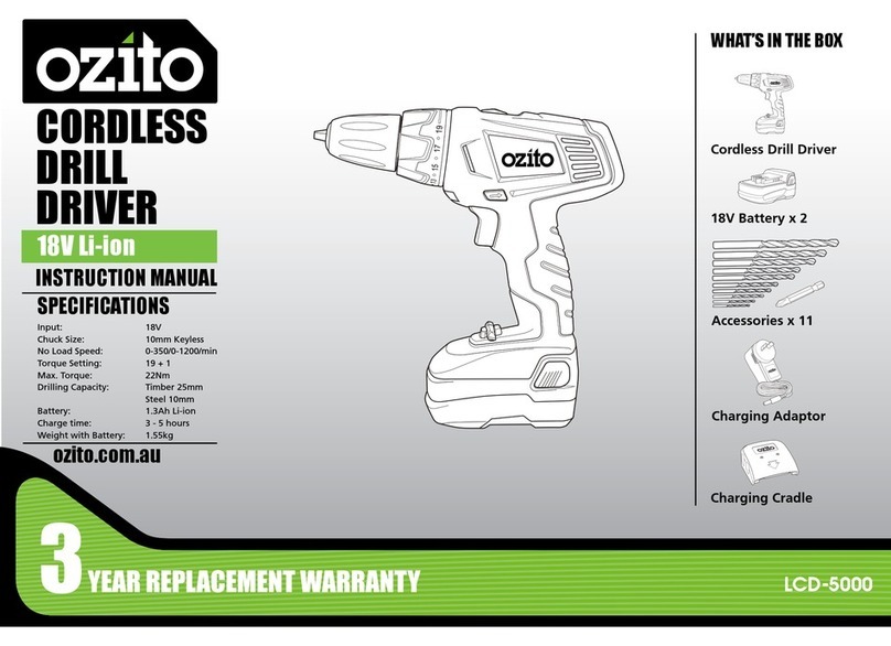 Ozito LCD-5000 Manuel utilisateur