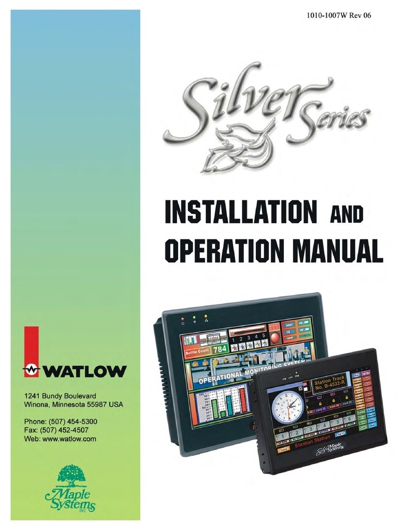 Maple Systems Silver Series Manuel utilisateur