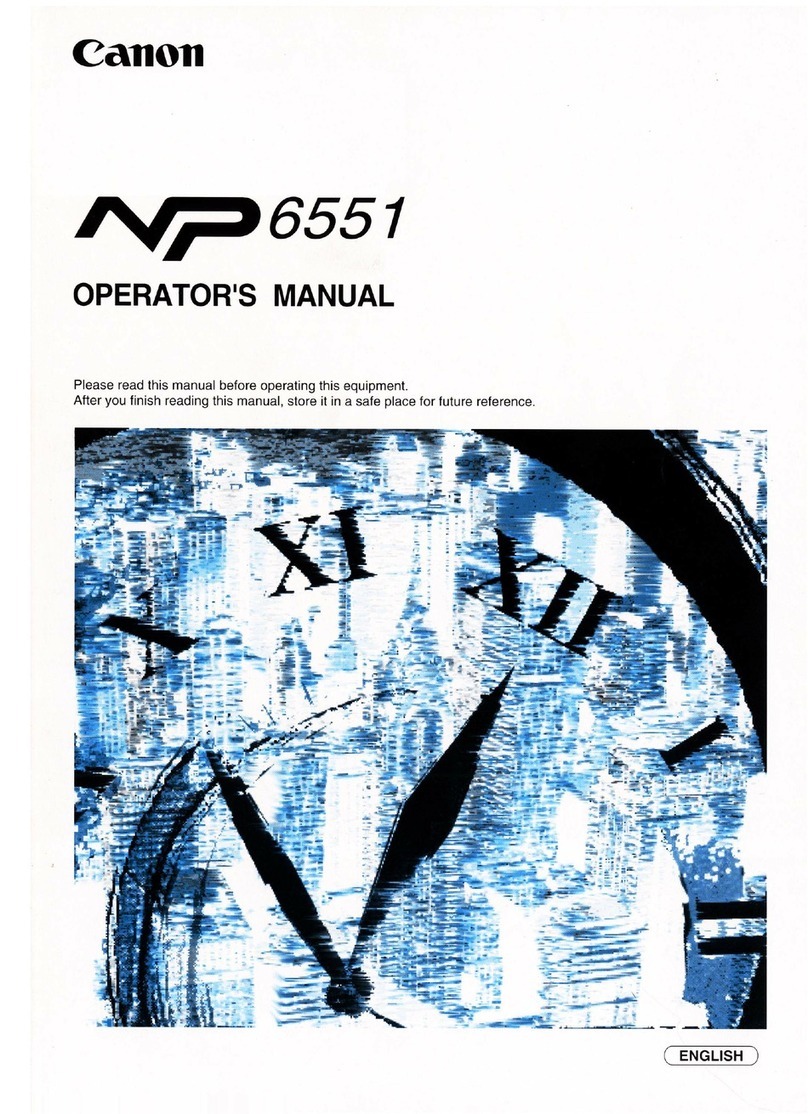 Canon NP6551 Manuel utilisateur Canon NP6551 Manuel utilisateur