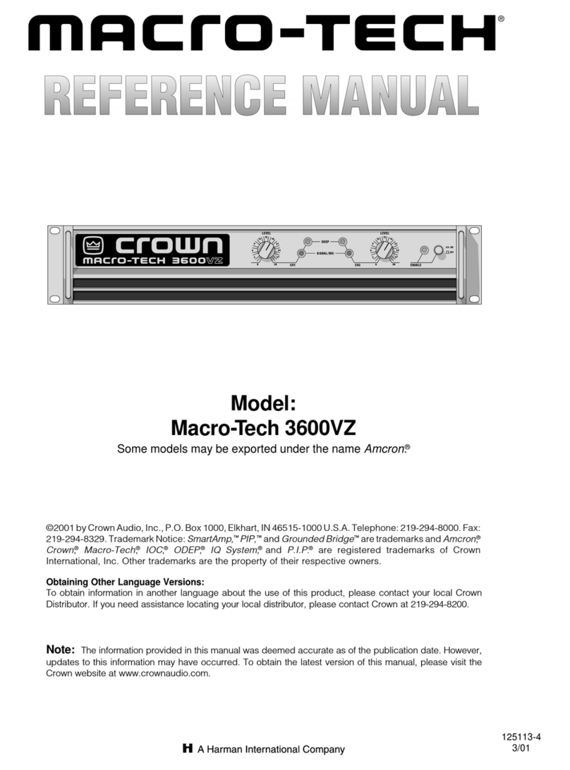 Macro-Tech 3600VZ Manuel utilisateur