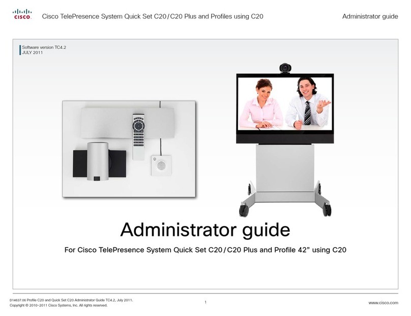 Cisco Quick Set C20 Manuel de service