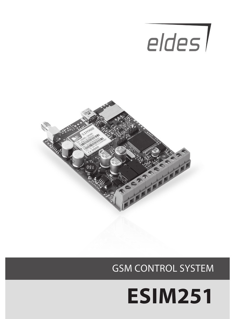 Eldes ESIM251 Manuel utilisateur