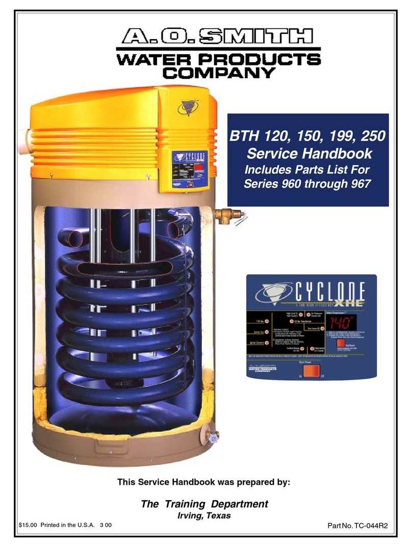 A.O. Smith BTH 120 Instructions de construction A.O. Smith BTH 120 Instructions de construction