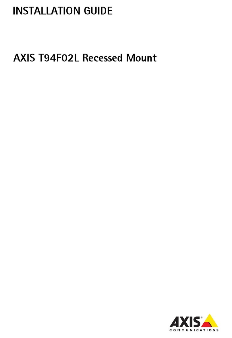 Axis T94F02L Manuel utilisateur Axis T94F02L Manuel utilisateur