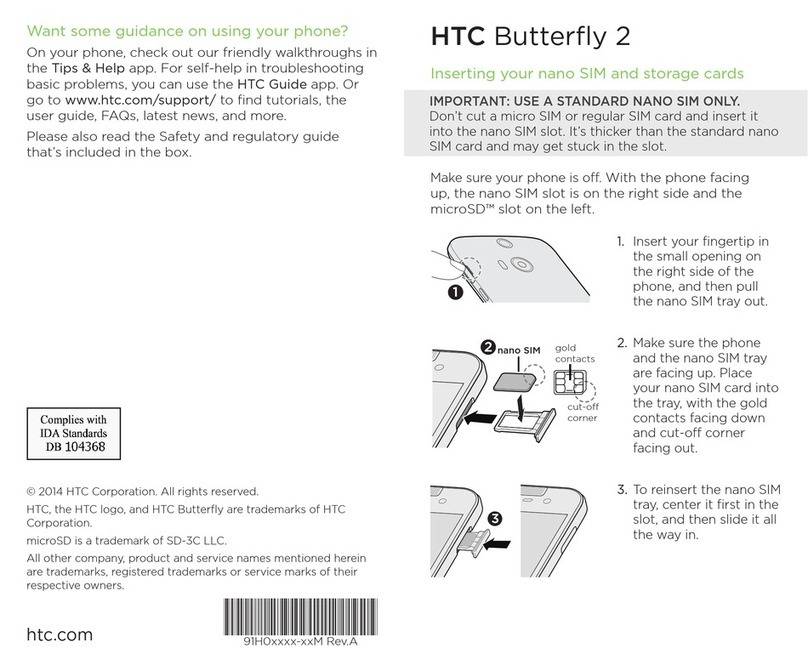 HTC Butterfly 2 Manuel utilisateur