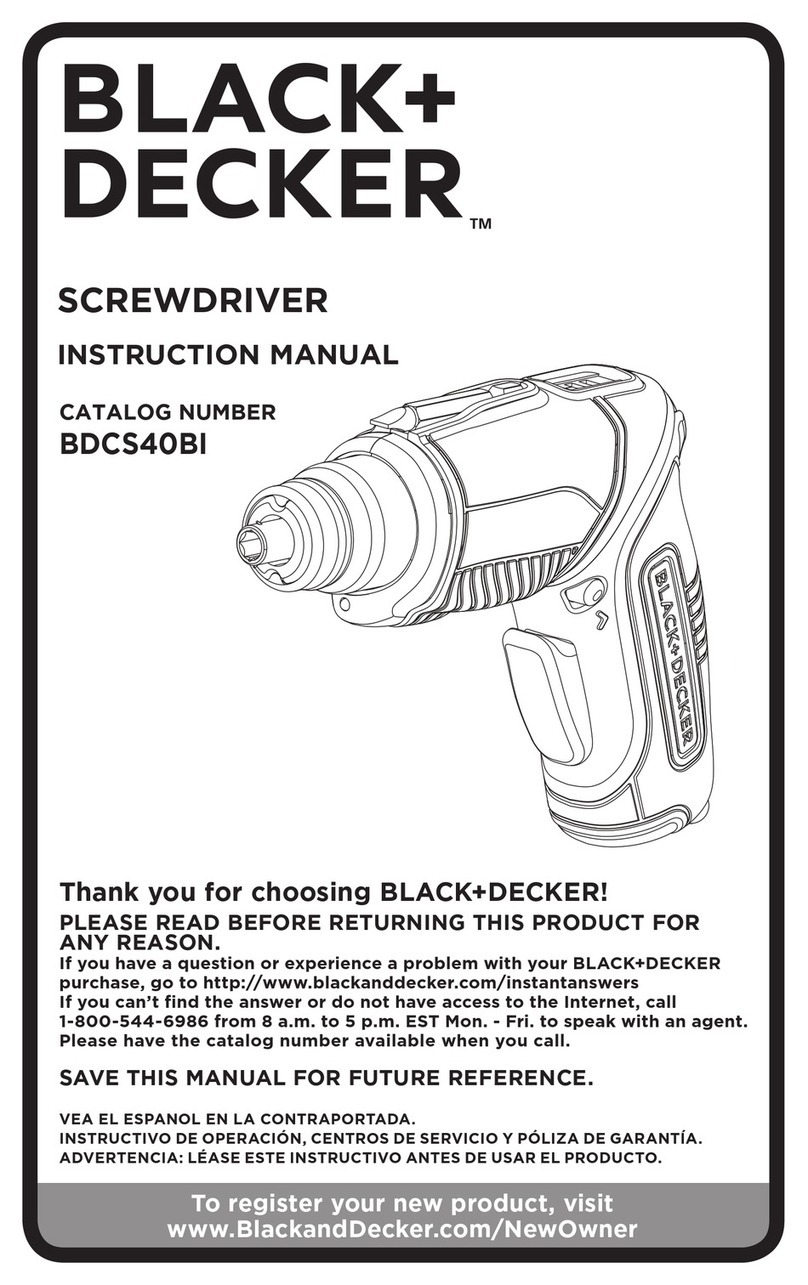 Black & Decker BDCS40BI Manuel utilisateur