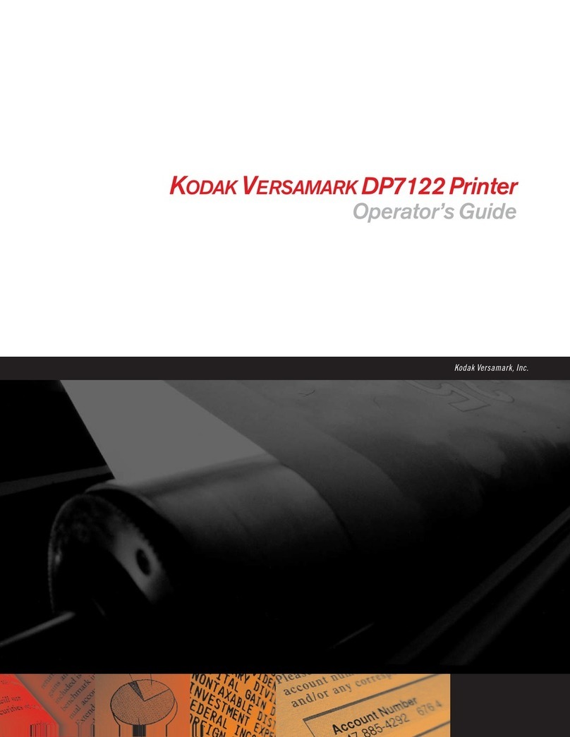 Kodak VERSAMARK DP7122 Manuel