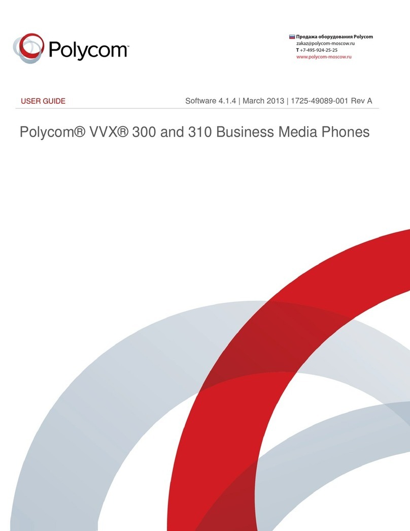 Polycom VVX 300 Manuel utilisateur
