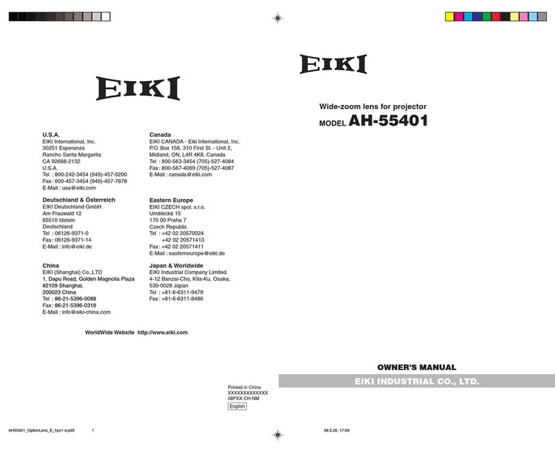 Eiki AH-55401 Manuel utilisateur