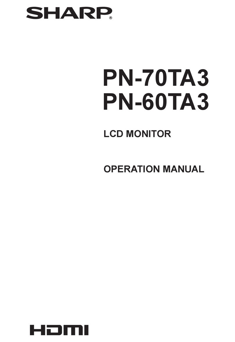 Sharp PN-70TA3 Manuel utilisateur Sharp PN-70TA3 Manuel utilisateur