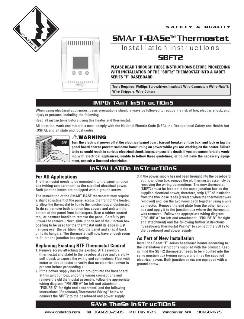 Cadet SBFT2 Manuel utilisateur