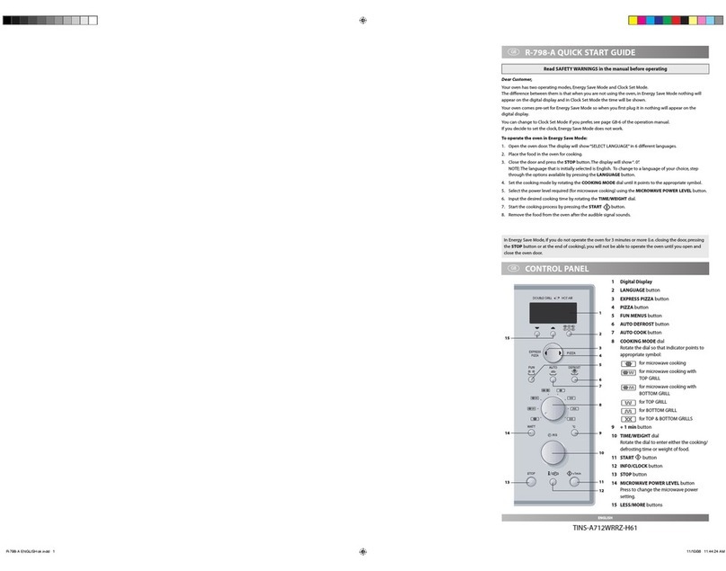 Sharp R-798-A Manuel d'instructions