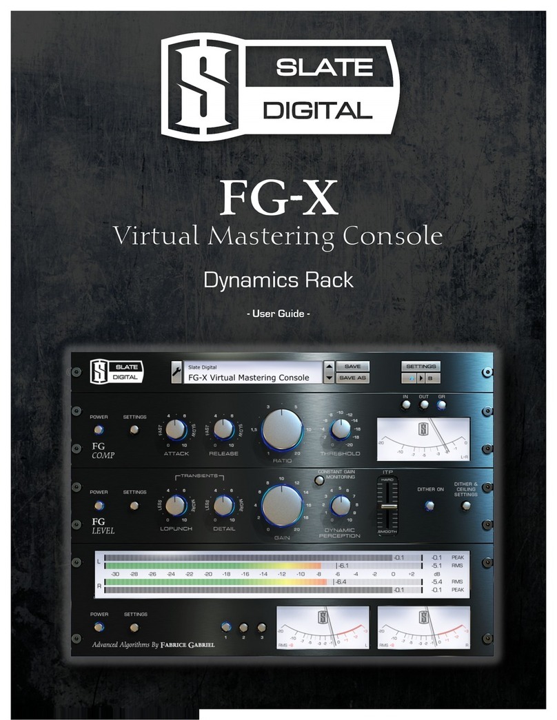 Slate Digital FG-X Manuel utilisateur