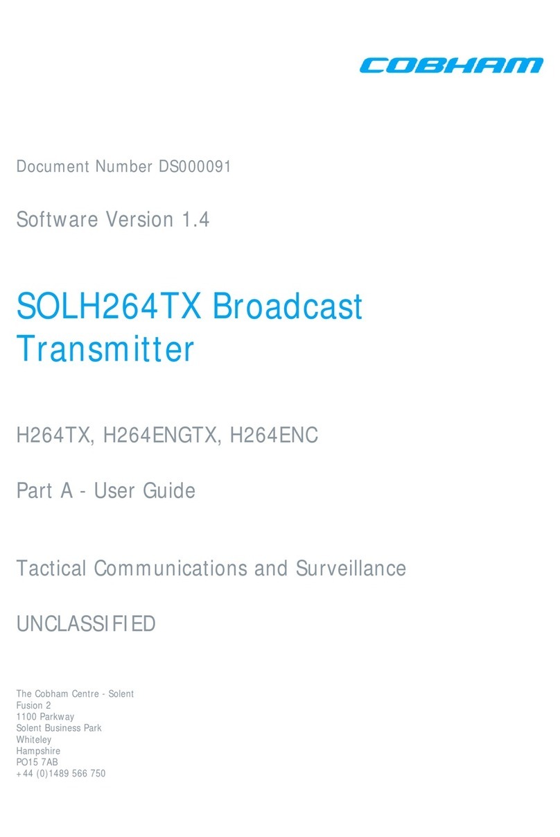 COBHAM SOLH264TX Manuel utilisateur