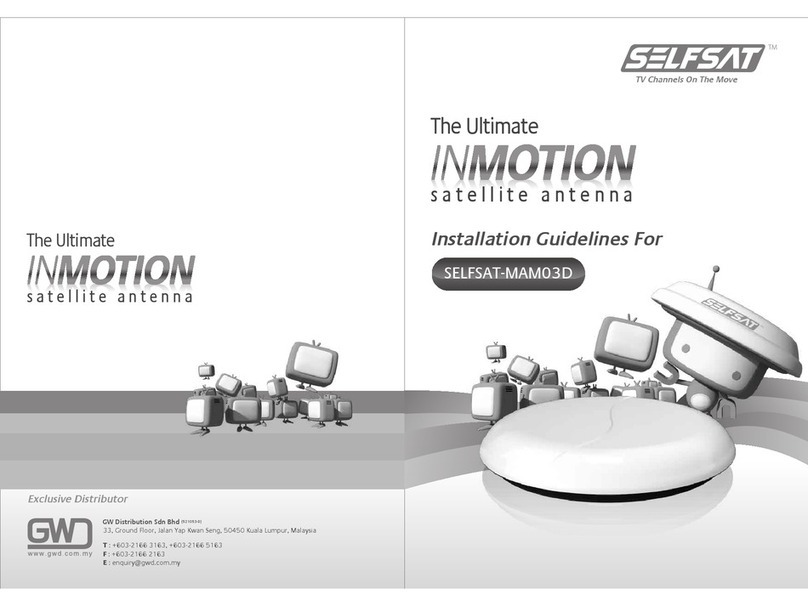 Self-Sat MAM03D Feuille d'instructions Self-Sat MAM03D Feuille d'instructions