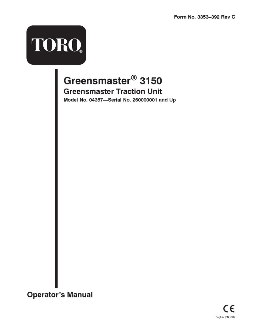 Toro Greensmaster 3150 Manuel utilisateur