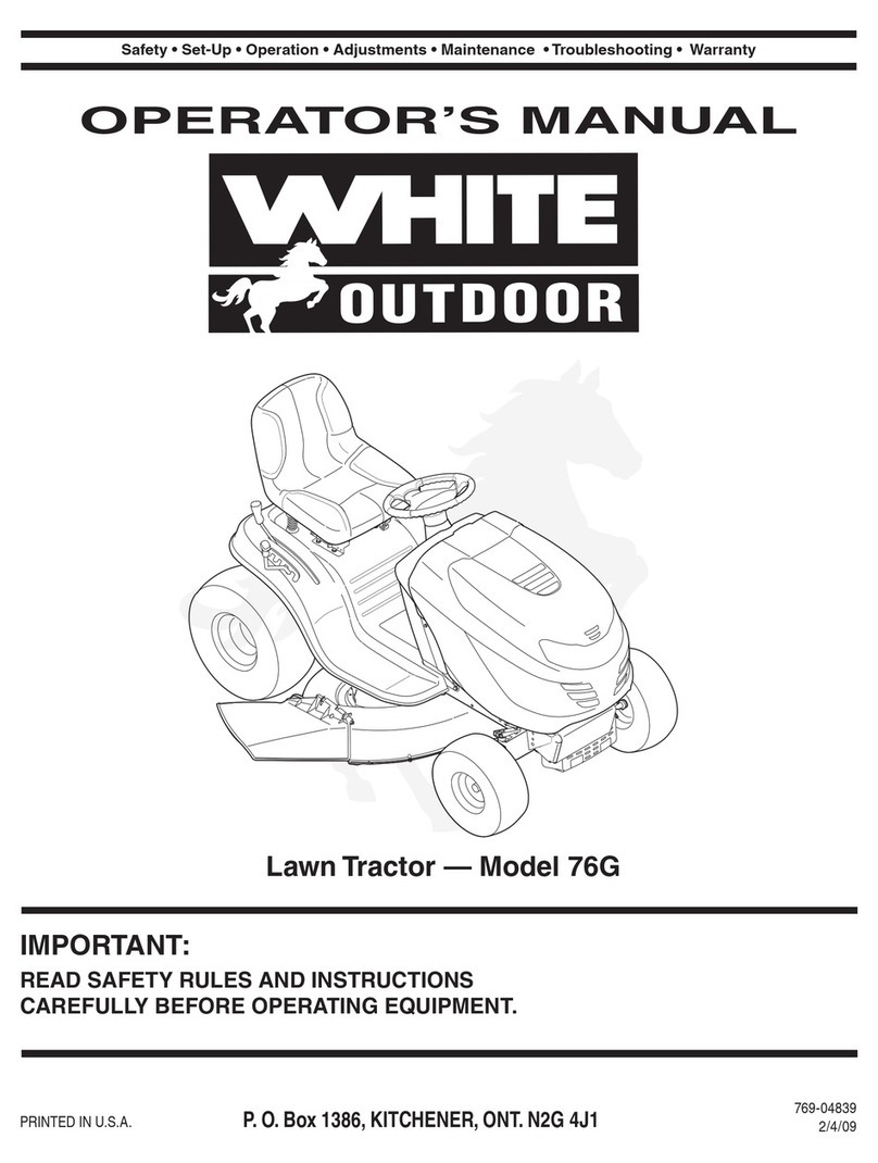 White Outdoor 76G Manuel utilisateur
