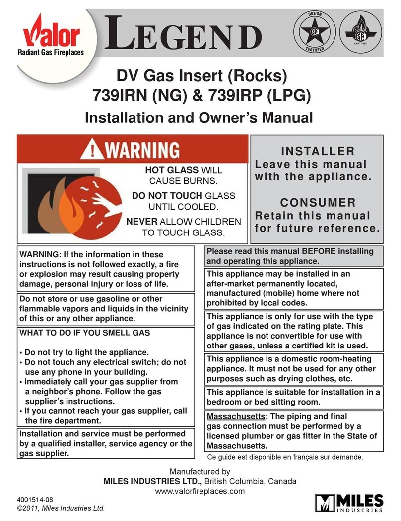 Valor 739IRN Instructions d'installation