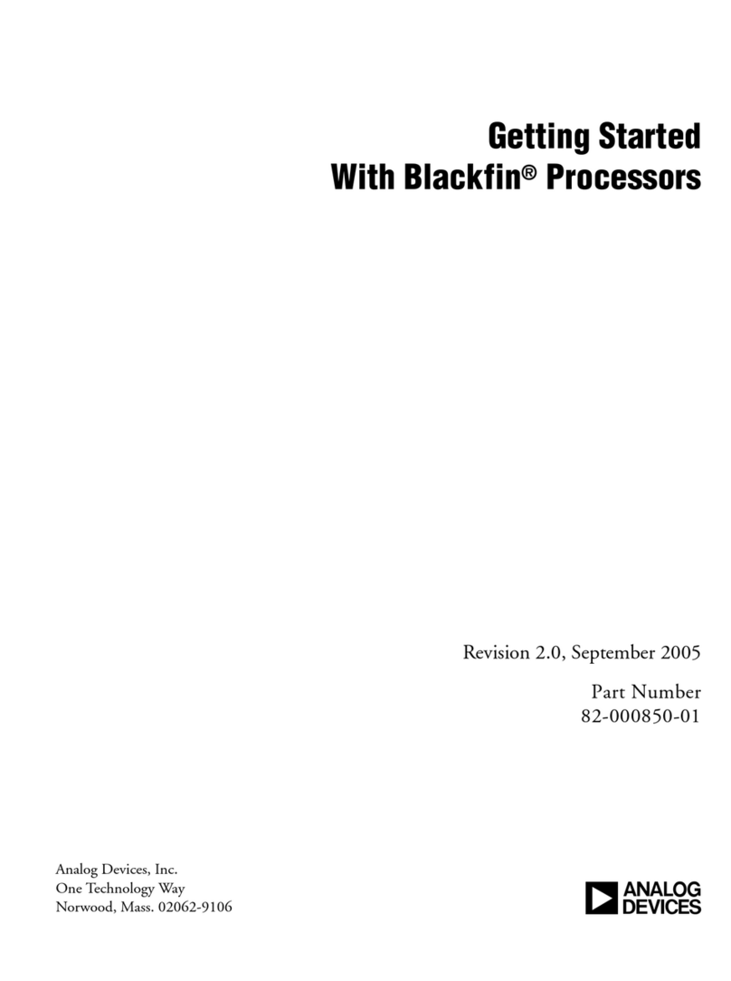 Analog Devices Blackfin Manuel utilisateur